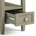 thumbnail image 5 of Trent Home 14" W Solid Wood Rectangle Narrow Side Table in Distressed Gray, 5 of 7