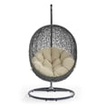 thumbnail image 5 of Modway Hide Outdoor Patio Sunbrella® Swing Chair With Stand in Gray Beige, 5 of 8