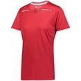 thumbnail image 5 of Holloway Sportswear XS Womens DEFER WICKING SHIRT Scarlet/White 222760, 5 of 5