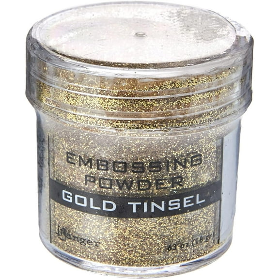 Ranger Embossing Powder - Gold Tinsel, 1 Pack of 3 Piece