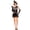 Black, variant on Music Legs Women's Fearless Flapper 70595-BLACK