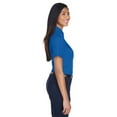 thumbnail image 3 of Harriton M500SW Women's Easy Blend™ Short Sleeve Twill Dress Shirt with Stain-Release-French Blue-XS, 3 of 3