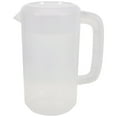 thumbnail image 3 of 2500ml Transparent Plastic Measuring Pitcher Milk Tea Pot Cold Water Kettle for Storing and Serving Beverage (White), 3 of 8