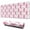 Pink Breast Cancer, variant on Long Mouse Pads for Desk,Pink Breast Cancer and Pioneer Flower Desk Mats on Top Of Desks, Desk Mouse Pad Extra Large with 3mm Non-Slip Base and Stitched Edge for Gaming,Office,Work,Home 31.5x11.8in
