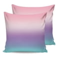thumbnail image 7 of Outdoor Throw Pillow Cover Purple Pink Teal Color Gradient Waterproof Cushion Covers 2 Pack Modern Minimalist Ombre Art Pillow Cases Home Decoration for Patio Garden Couch Sofa, 7 of 7
