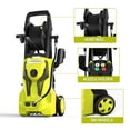 thumbnail image 2 of 4200PSI-Max Pressure Washer 2.8GPM Power Washer 4 Nozzles ,500ml Foam Cannon, 20FT Hose Reel Power Washer Cleaning for car, home, driveway, yard, outdoor, gutter, pool, brick Cleaning, 2 of 7