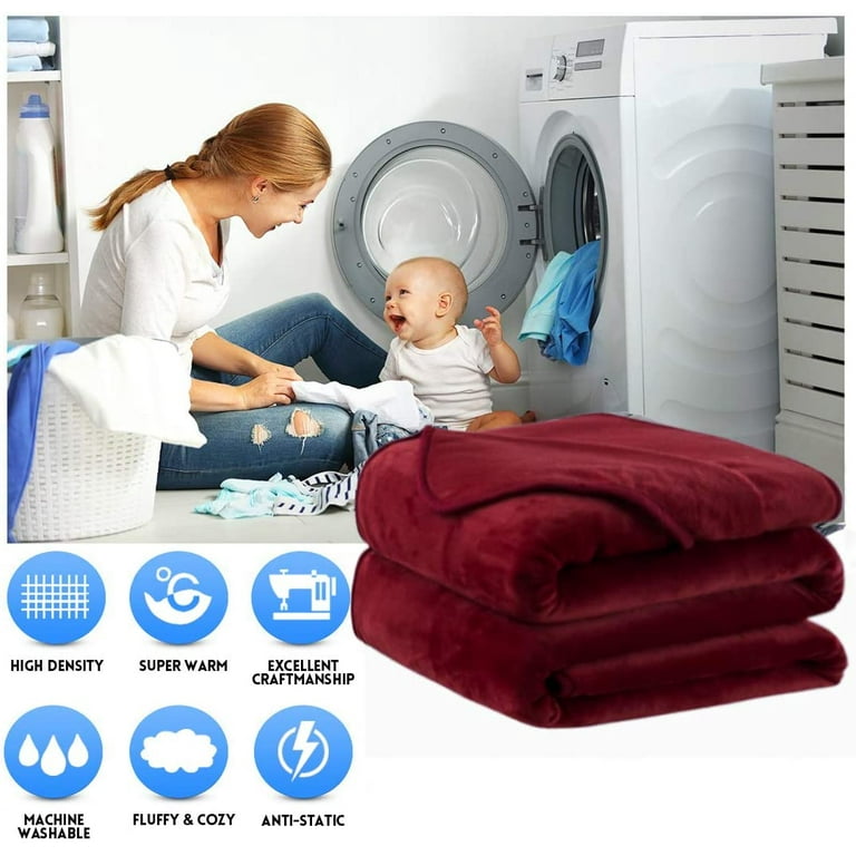 EASELAND Soft King Size Blanket All Season Winter Warm Microplush