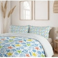 thumbnail image 6 of Ambesonne Nautical Duvet Cover Sets, Marine Themed Starfish, 2-Queen, Blue and Yellow, 6 of 7