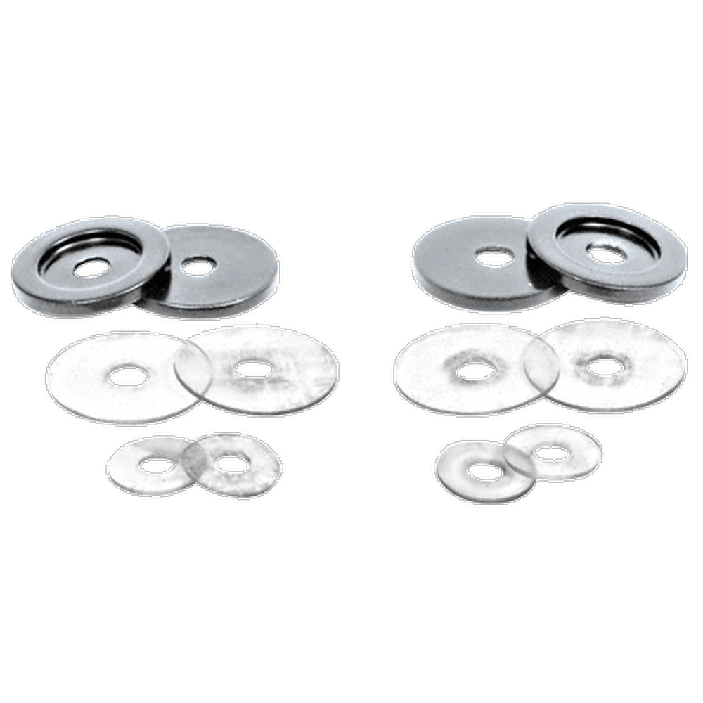 CRL 30WKCH Polished Chrome Replacement Washers for BacktoBack Solid