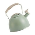 thumbnail image 1 of Portable Whistling Kettle 3L Large Capacity Water Cookware Kettle Cooking Kettle Light Green, 1 of 9