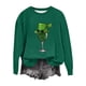thumbnail image 1 of Camiseta de Cuello Redondo de la Blusa de la Impresión Suelta Casual para el Uso de Vacaciones, Camisetas de Navidad de Manga Larga de la Mujer con Detalles Festivos, 1 of 5