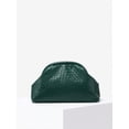 thumbnail image 3 of Women's Woven Cloud Clutch Bag, Dark Green, 3 of 7