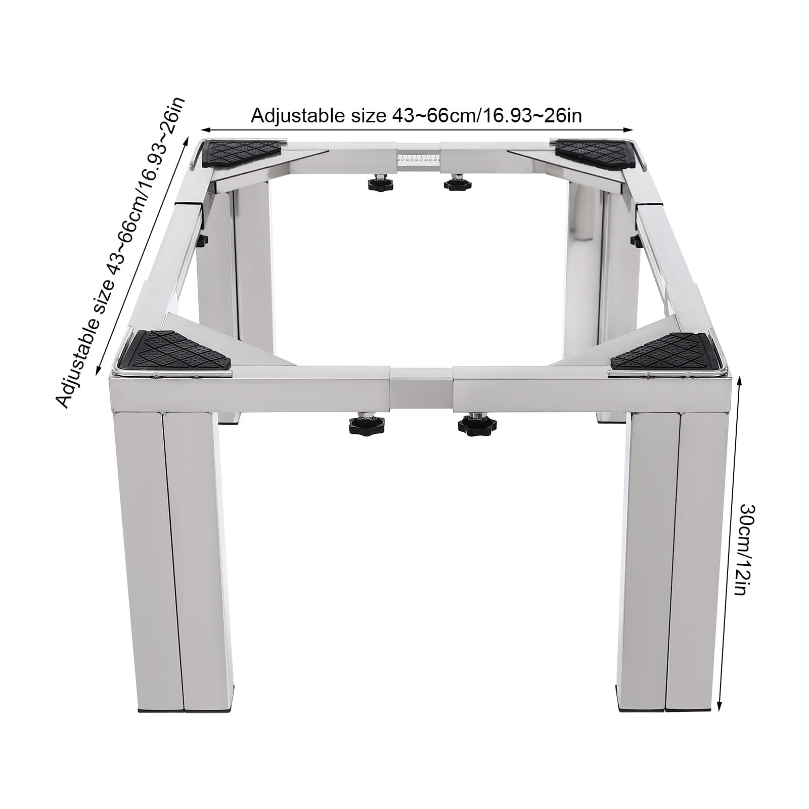 LINJH Universal Washing Machine Pedestal Adjustable Laundry Pedestal Dryer Stand