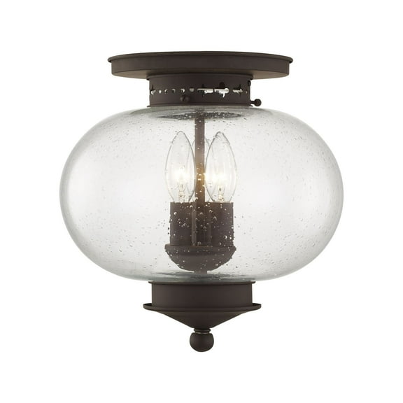 Livex Lighting Harbor Ceiling Mount in Bronze