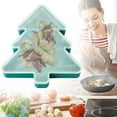 thumbnail image 2 of Gnwei Serving Tray Cookie Box with Lid, Christmas Tree Shaped Appetizer Tray, 3 Compartment Christmas Serving Tray for Snacks Fruits Candy Dessert Treats Xmas Party Decor Supplies, 2 of 9