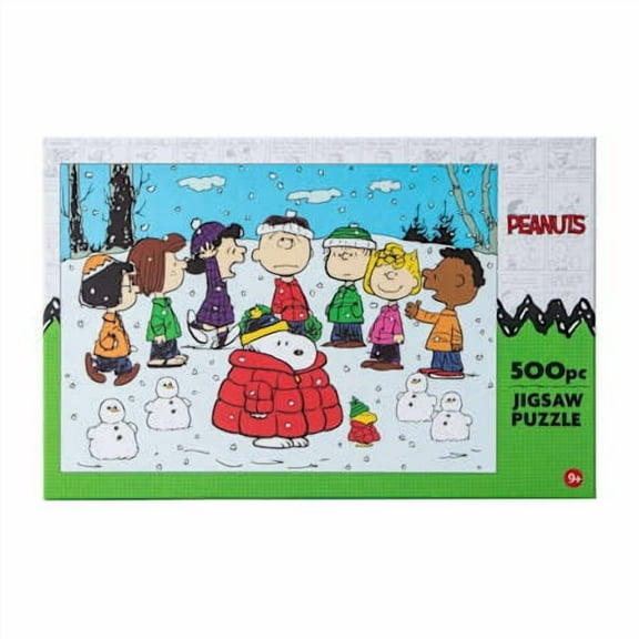 Peanuts Snoopy 500 Piece Winter Scene Jigsaw Puzzle