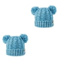 thumbnail image 1 of Minnieouse Gorro con bolas de pompones esponjosos para frita, diseño de doble capa, gorros de moda, gorros de gran elasticidad para niños Type11 NO11, 1 of 6