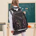 thumbnail image 7 of FORMRS Unisex School Backpack 17" Student Travel Bag with Laptop Compartment, Dark Gothic Floral, 7 of 7