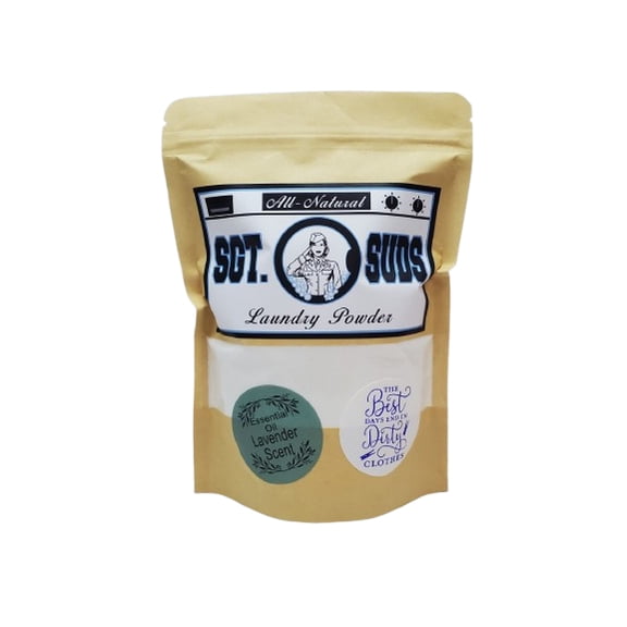 Sergeant Suds Laundry Powder, All-Natural, Lavender, 40 Loads
