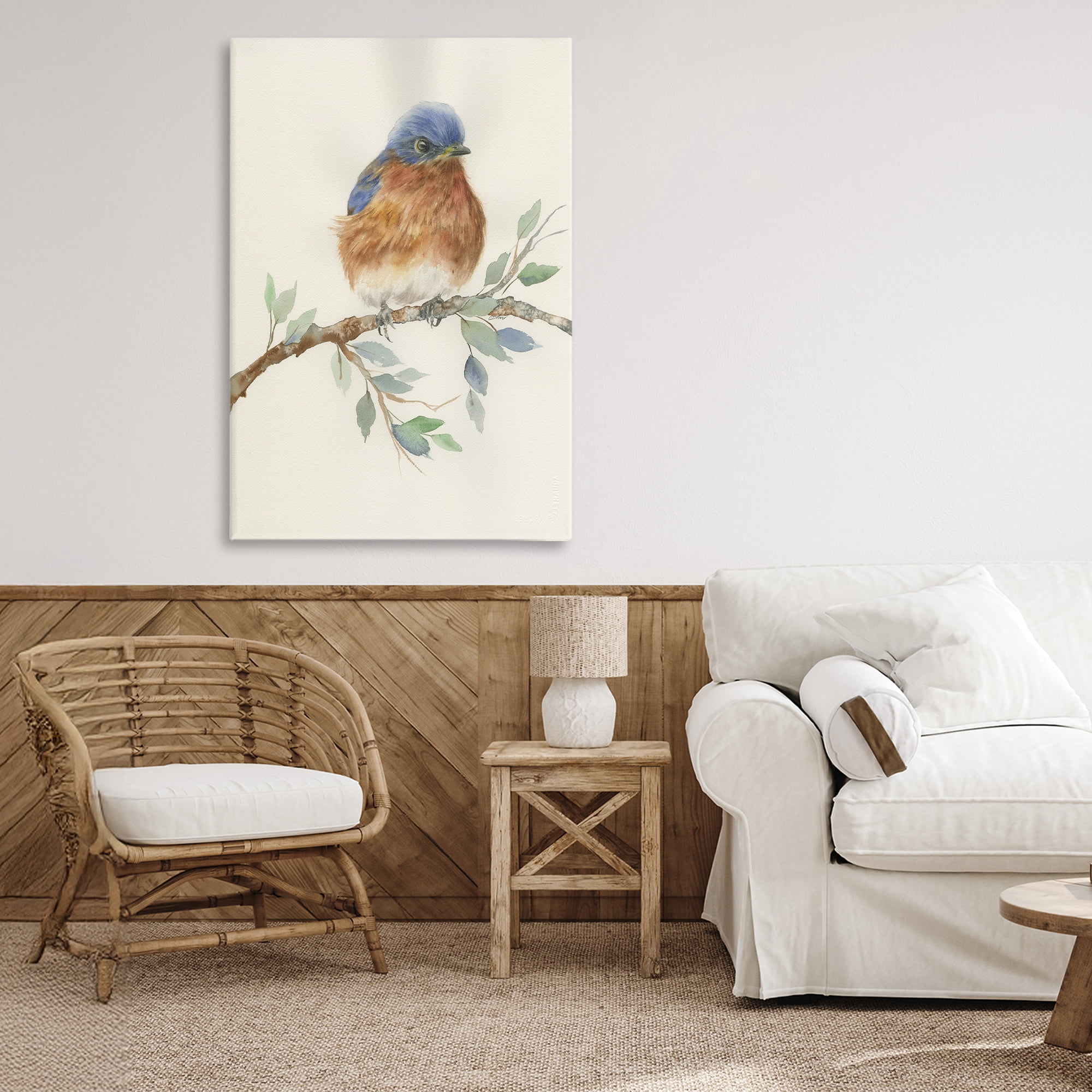 Stupell Industries Songbird Perched on Branch Canvas Wall Art, design by Cady Driver