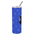 thumbnail image 2 of Carolines Treasures WDK1171TBL20 Pug Black Design2  Stainless Steel 20 oz Skinny Tumbler Blue 20 oz multicolor, 2 of 4