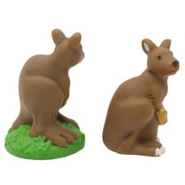 Replacement Parts for Collectible Fisher-Price Little People Noah's Ark, Safari, Jungle or Zoo Playset V8254 - Replacement Pair of Brown Kangaroo Figures