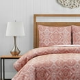 thumbnail image 2 of Santa Fe Tribal Apricot Soft Matelasse Jacquard Quilt Set - Full/Queen, 2 of 5