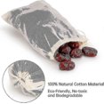 thumbnail image 2 of 50 Cotton Bags, Reusable Tea Strainer Bags With Drawstring (8 X 10 Cm)(t-0-g), 2 of 5