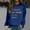 Blue, variant on Women's Winter Fashion Sweatshirt Festive Christmas Print Round Neck Top Juniors Oversized Sweatshirts Winged Sweater Hoodies Trendy Women Athletic Sports Jackets Colla Jumpsuits Women Extra Large