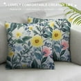 thumbnail image 3 of COMIO Watercolor Flowers Body Pillow Cover Yellow Blue Floral Sage Green Leaves Long Pillow Case with Zipper Decorative Large Bedding Pillowcase Cushion Covers for Bedroom,Couch,Sofa, 3 of 5