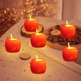 thumbnail image 2 of KOYPTL 6 pcs-Red Flameless LED Candles Tea Lights Battery Operated,Electric Fake Tealight Candles for Votive, Wedding, Table Centerpiece Party Aniversary Proposal Halloween Christmas Thanksgiving, 2 of 6