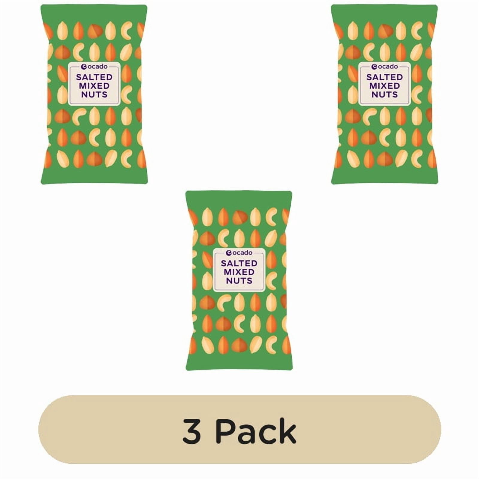 Ocado Salted Mixed Nuts 200g, British Import (Pack of 3)