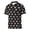 Black, variant on Men's Short Sleeve Polo Shirts with Button Front Print Classic Top