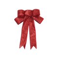 thumbnail image 1 of Nœuds de Noël en Velours Nœuds Rouges Décorations de Noël pour Couronne Nœuds en Velours Décor pour Arbre de Noël, Porte d'Entrée, Extérieur, 1 of 3
