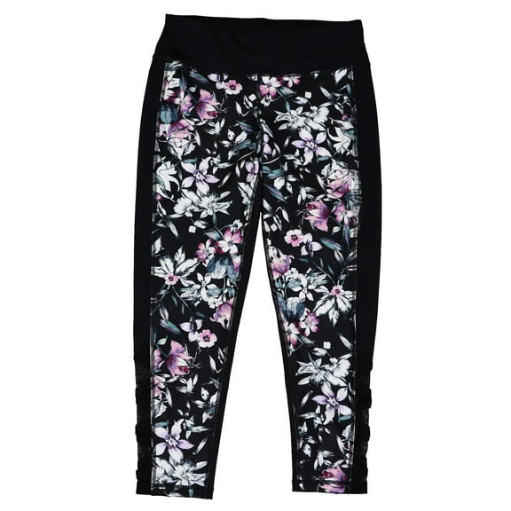 Ideology Womens Floral Print Stretch Leggings;XS