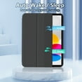 thumbnail image 4 of ZKTUYU iPad 11th/10th Generation Case A16 11 inch/10.9 inch 2025/2022, Slim Stand Protective Cover with Pencil Holder, Support Touch ID, Auto Wake/Sleep, Tti-fold Stand Case, Black, 4 of 8