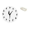 thumbnail image 1 of Reloj de pared de bailarina, silencioso, sin , para colgar, rectangular, bandeja de servicio, material PP, adecuado para sala de estar, comedor,, 1 of 8