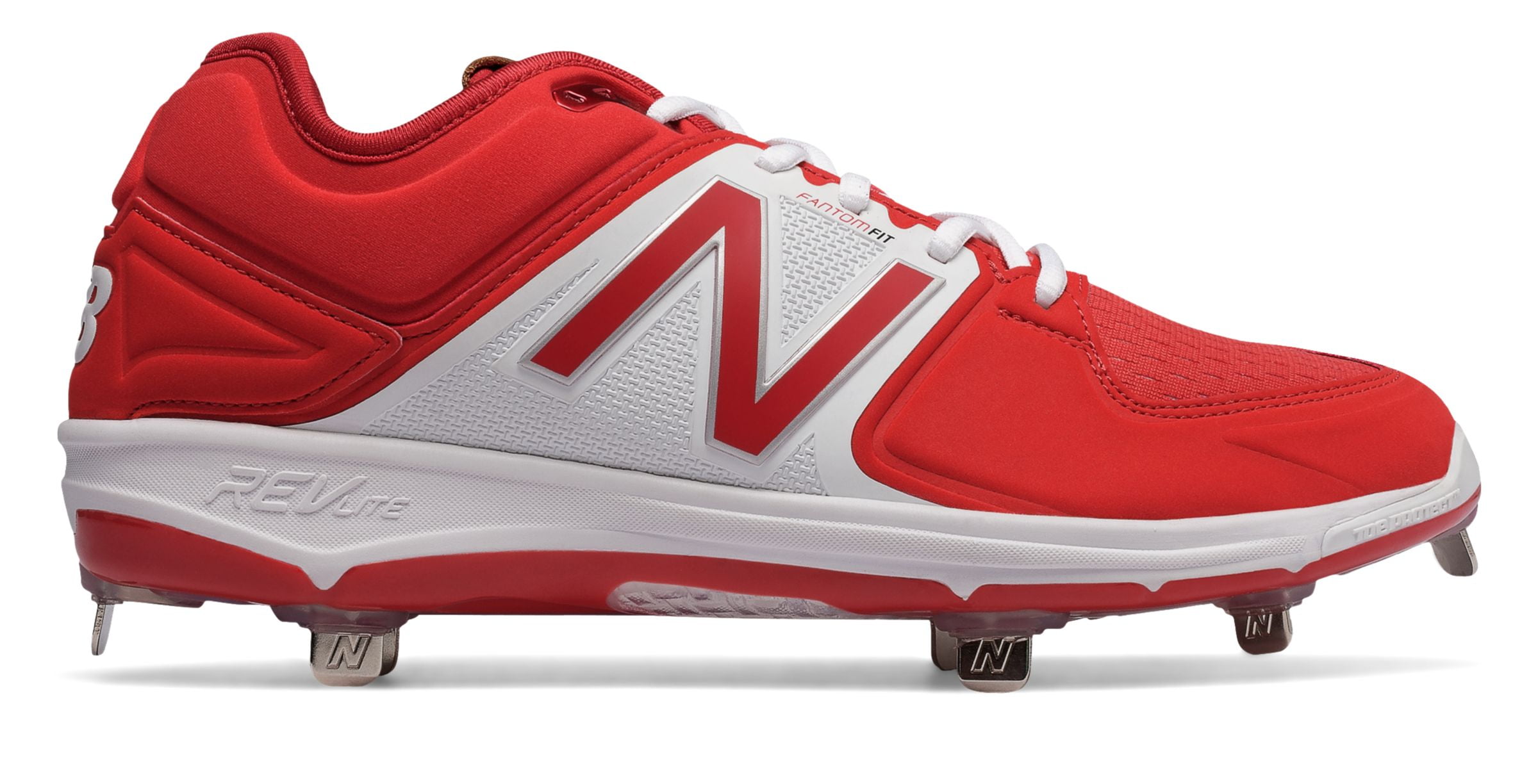 new balance red cleats