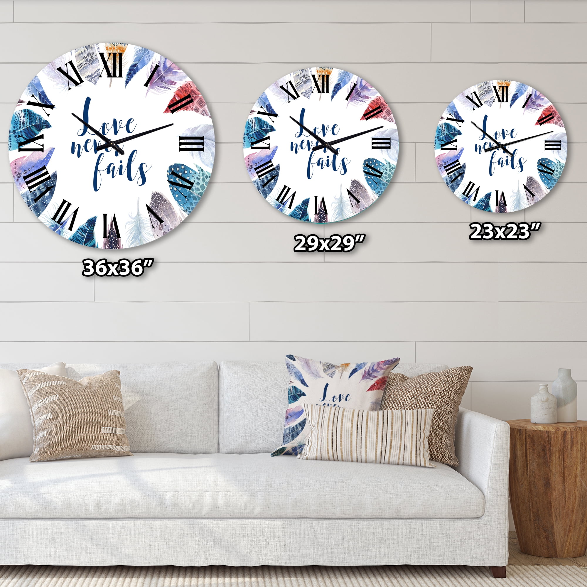 Designart 1 in Bohemian Wall Clock