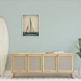 thumbnail image 5 of Stupell Industries Lone Sailboat People Relaxing Quiet Ocean Landscape Painting White Framed Art Print Wall Art, Design by Graffitee Studios, 5 of 5
