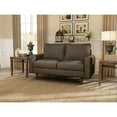thumbnail image 5 of Enor Furniture Clairmont 70" Upholstered Fabric Sofa with Square Arm in Bronze, 5 of 21