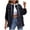 Black, variant on Womens Ripped Denim Jacket Frayed Hem Button Front Boyfriend Jean Coat Western Shacket with Pockets 2026 Trendy