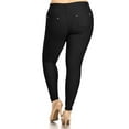 thumbnail image 3 of Women's Plus Size Full-Length Solid Jeggings, 3 of 4