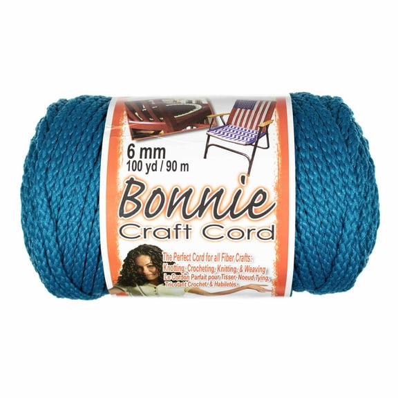 Craft County Bonnie Cord - 6mm Diameter - 100 Yards in Length - Available in an Assortment of Colors