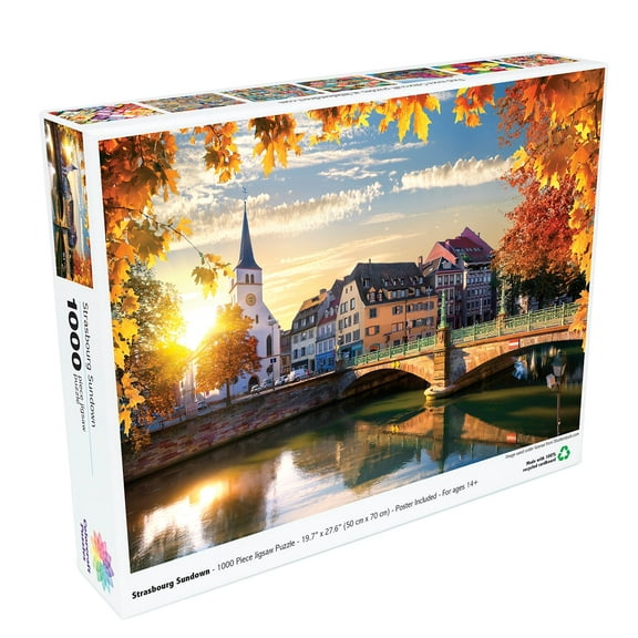 Strasbourg Sundown - 1000 Piece Jigsaw Puzzle