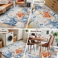 thumbnail image 5 of Kitchen Mats for Floor 3x5 Ft, Blue Coastal Non Slip Area Rugs for Kitchen Bedroom Entryway, Summer Beach Starfish Weeping Eucalyptus Vintage Washable Carpet Runner Rug Floor Mats for Bedroom, 5 of 8