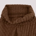 thumbnail image 6 of TEAJOPSUU Women's Turtleneck Sweater Long Sleeve Casual Cable Knit Pullover Fall Lightweight Sweaters Dressy Casual Tunic Tops A-Coffee, 6 of 9