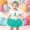 Green, variant on KDFJPTH Toddlers Outfits Sets for Graduation Adorable Birthday Dress Girls Skirt Cozy Romper First Birthday Celebration Kids Clothing Sets