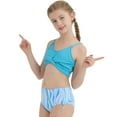 thumbnail image 4 of Ardorlove Girls Swimsuit Bathing Suits Criss Cross Bikini Set Two Piece Kids Teen Girls' Swimwear Bathing Suit 7-16T, 4 of 7