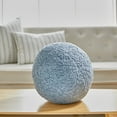 thumbnail image 1 of 14 Inch Blue Boucle Ball Shape With Polyester Insert Pillow, 1 of 1